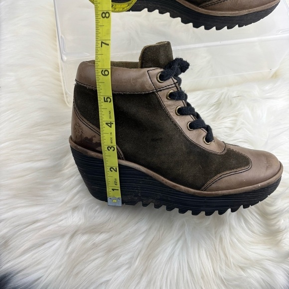 FLY LONDON WEDGES ANKLE BOOTIES WOMEN SIZE 37 
US 6.5-7 - Picture 11 of 11